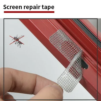 

5pcs/set Fix Net Mesh Window Home Adhesive Anti Mosquito Fly Bug Insect Repair Screen Wall Patch Stickers Mesh Window Screen