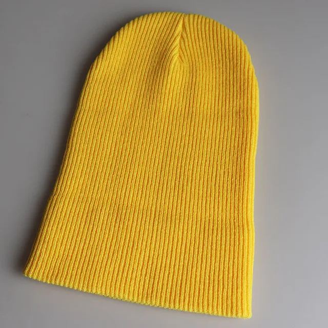 yellow toboggan hat