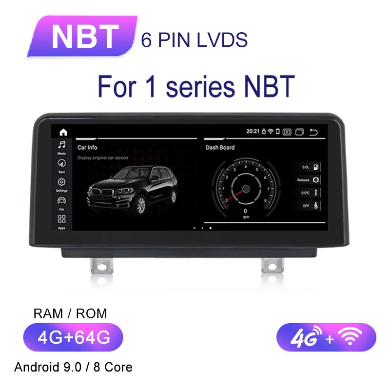 MEKEDE 1080X480 PX6 Android 9,0 автомобильный dvd мультимедийный плеер gps Navi для BMW F20 3 серии F30 F31 F34 для BMW 4 серии F32 F33 F36 - Цвет: for 1 2 Series NBT