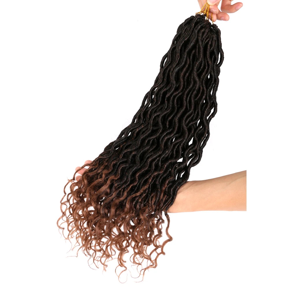 DAIRESS искусственные локоны в стиле Crochet косы с кудрявыми концами плетение волос дредлок наращивание 1" 24 корня искусственные локоны в стиле Crochet волосы