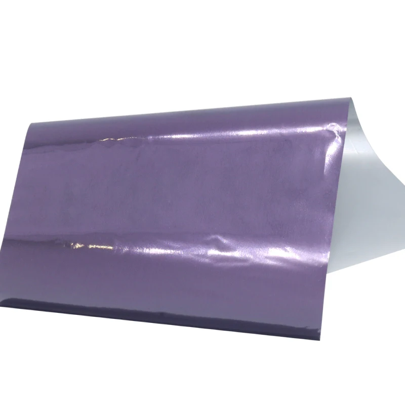 Горячее тиснение переводная фольга бумага анодированный алюминий 20 шт 8x15 см на лазерном принтере многоцветный для бумага для открыток конверт DIY - Цвет: Light Purple