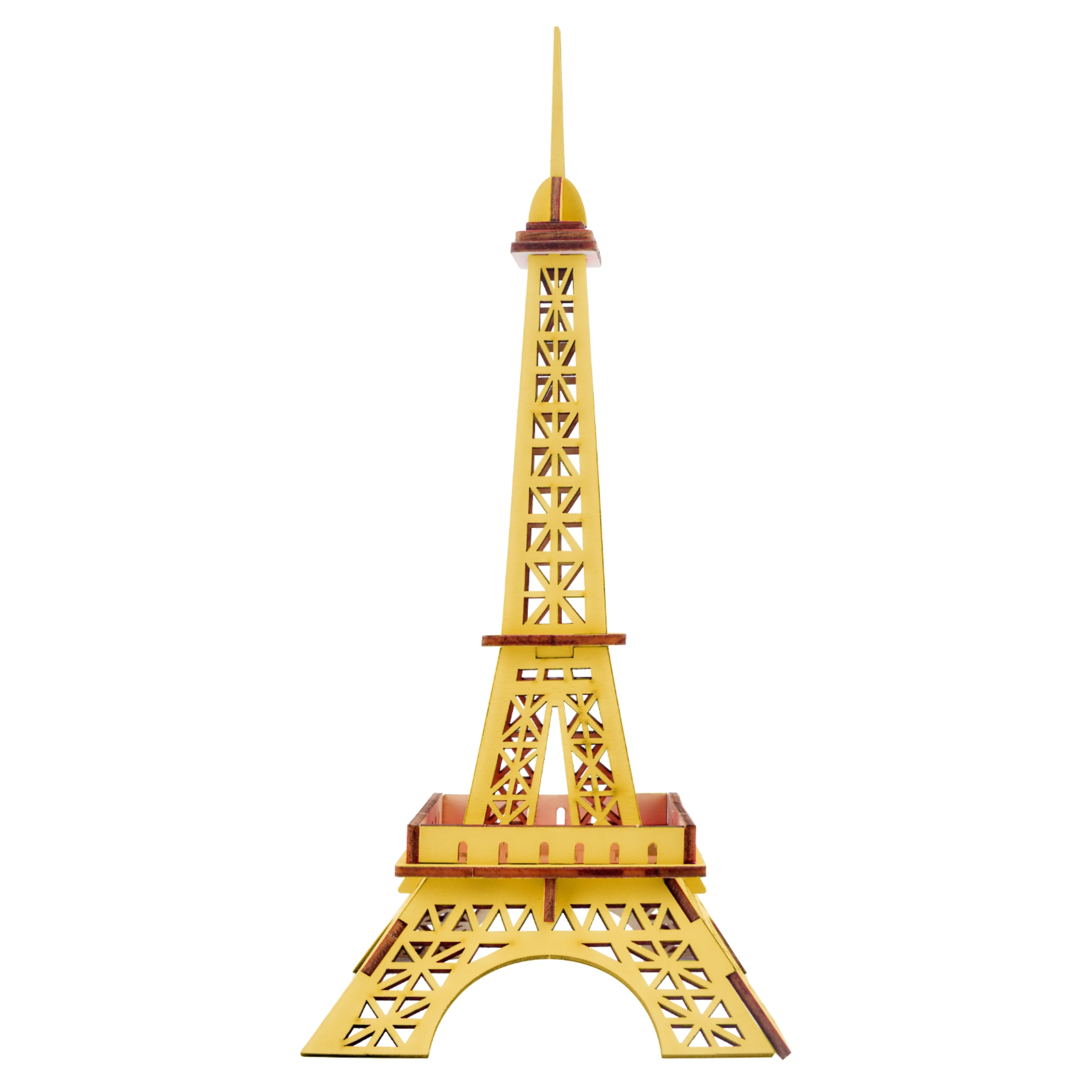 Eiffelturm 3D Puzzle DIY Dekorieren Sie realistische Holz Modell Kit Toy Puzzle 