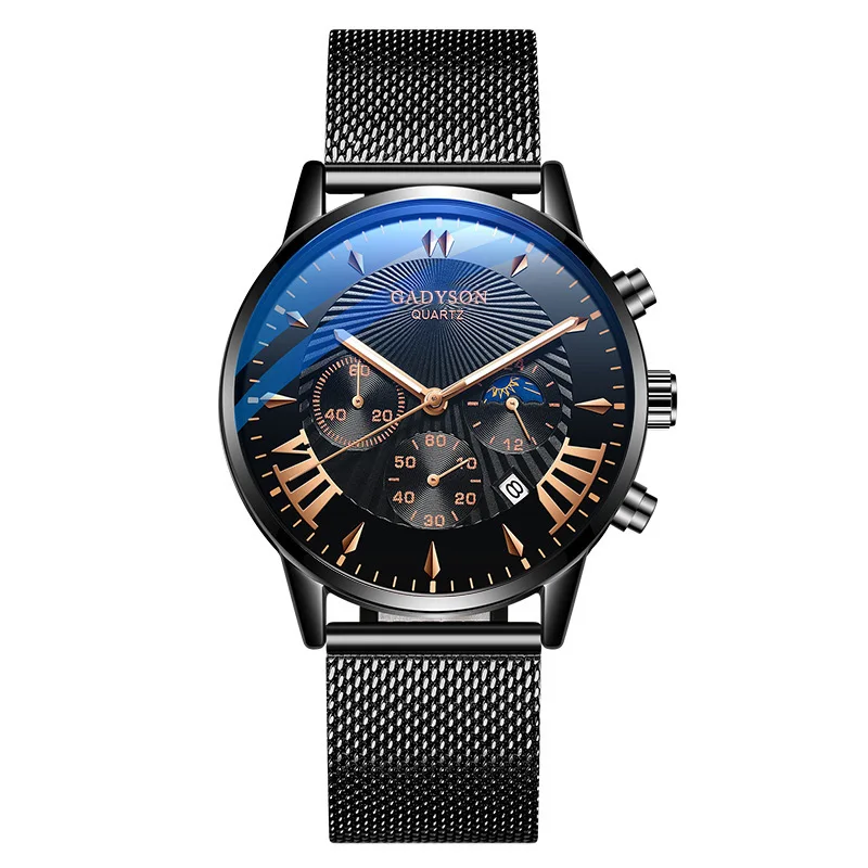 Мужские часы 2020 Reloj Hombre Relogio Masculino из нержавеющей стали Кварцевые наручные мужские