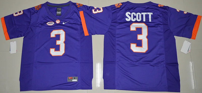 Clemson Tigers, Stitiched, DeShaun Watson, Sammy Watkins, Wayne Gallman II, Artavis Scott for YOUTH KIDS Jersey - Цвет: Многоцветный