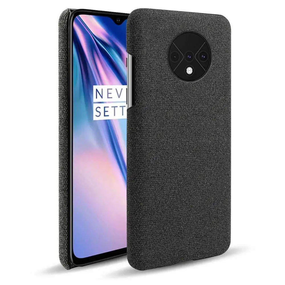 Black Для Oneplus 5 6 7 для Oneplus 5T 6T 7T чехол сплошной цвет четыре угла анти-Осень Ткань Холст Ультра-тонкий чехол для Oneplus серии - Цвет: Black