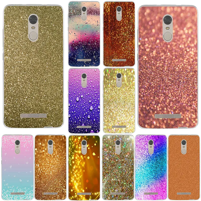 Sparkle Glitter Gold Bling Soft TPU Phone Cases Cover for Xiaomi Mi A1 A2 Redmi 3 3S 4 4A 5 5A 6A 7 7A K20 Y3 Pro Plus Prime | Мобильные