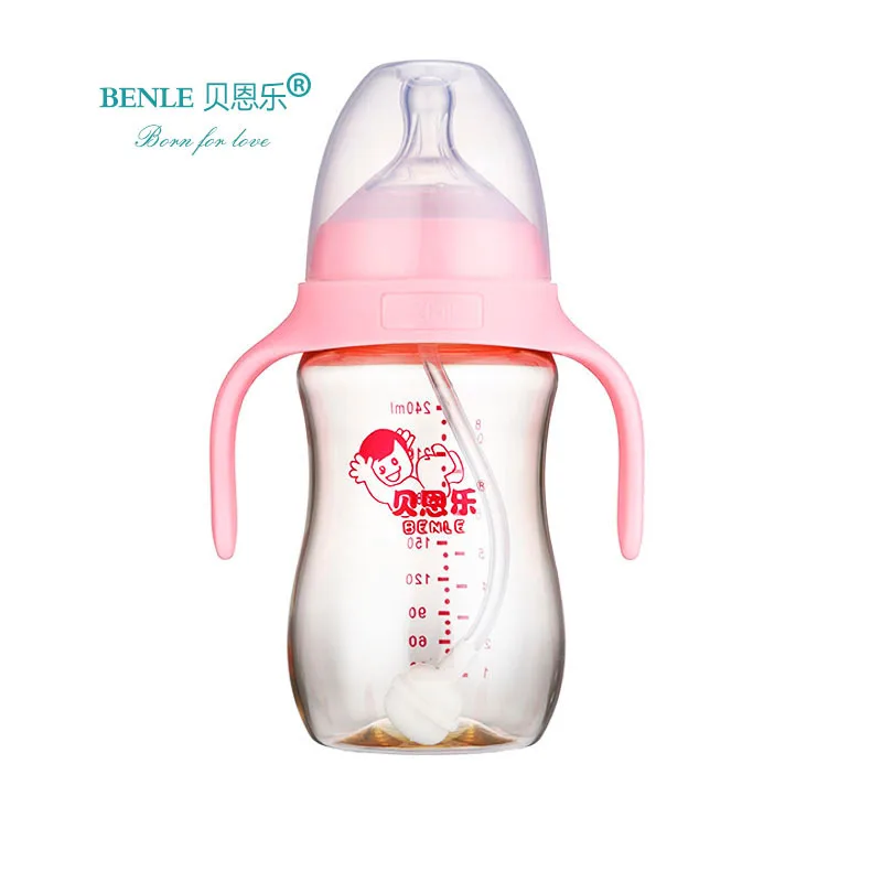 

Benle Bain Music Wide Aperture Feeding Bottle PPSU against Flatulence Arc Feeding Bottle with Handle PPSU Milk Bottle