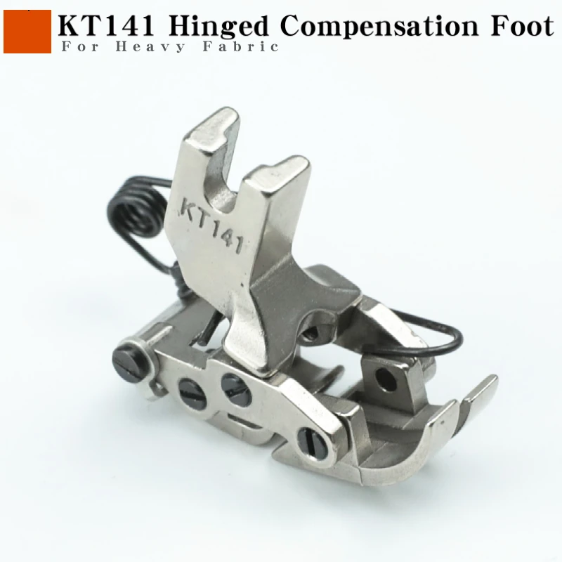 

Подвесная прижимная лапка KT141 подходит для швейной машины Lockstitch, взаимодействие сверхтолстой ткани с передними и задними стежками