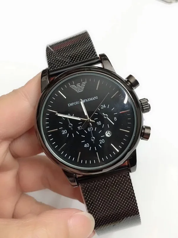 Роскошные Armani-высокое качество кварцевые часы Известный Для мужчин s женщин