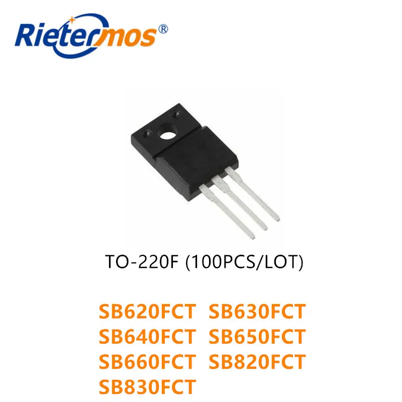 100 шт. SB620FCT SB630FCT SB640FCT SB650FCT SB660FCT SB820FCT SB830FCT TO220F высокое качество | Электроника