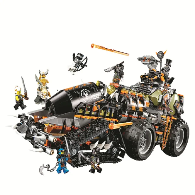 

In stock 10939 Brick Toys Compatible Legoinglys Ninjagoed 70654 Dieselnaut Set Building Blocks Bricks Kids Toys for Children