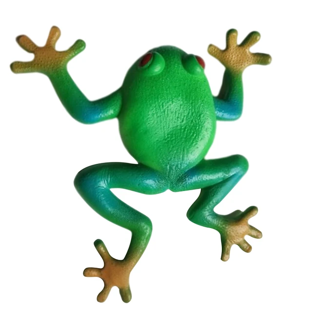 Funny Simulation Frog Squeeze Cute Rubber Frog Stress Relief Toy
