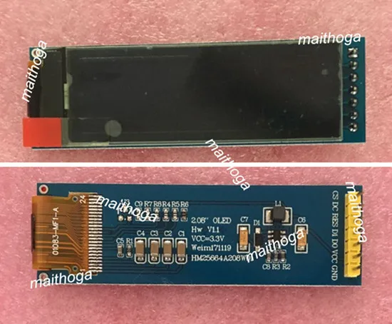 2,08 дюймов 7PIN SPI синий oled-экран модуль SH1122 Привод IC 256*64