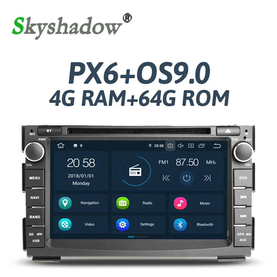 Flash Deal Android 9.0 DSP 4GB RAM 64GB ROM RDS Radio Bluetooth 4.2 Map Wifi TPMS DAB Car DVD GPS Player For Kia Ceed 2009 2010 2011 2012 2