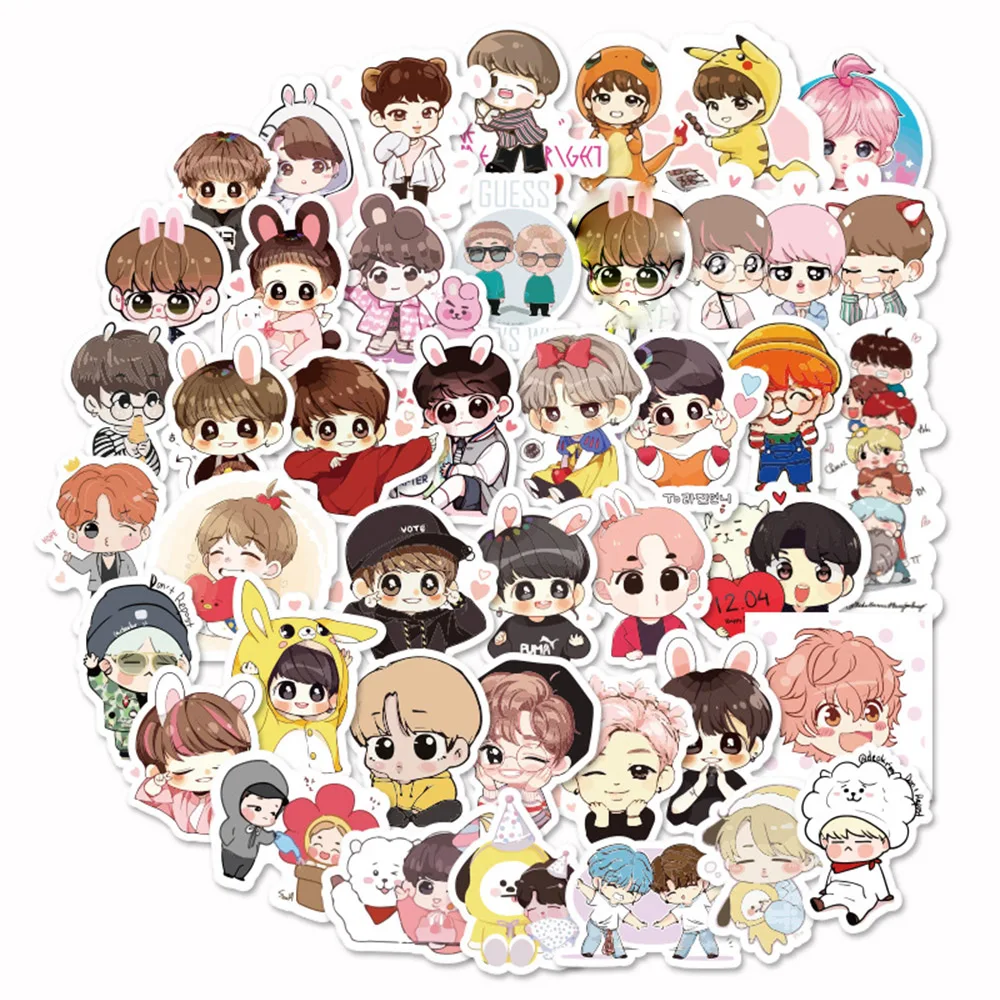 

Kpop Sticker 40pcs Pack Bomb Book Stikers Green Stitch Ablum Diary Label Tattoo Cute Motorcycle Fashion Anime Kpop Stickers