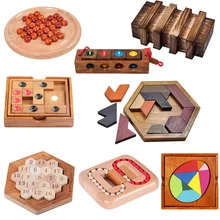 

Wooden IQ Puzzle Challenges Brain Teasers Adults Kids Logic Games Children Toys Inteligence Educational