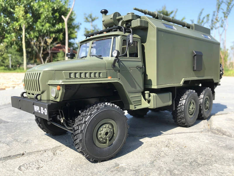 1:16 URAL-4320 Радиоуправляемый автомобиль шестиколесный альпинистский военный командный армейский грузовик Модель Детская игрушка подарок для мальчика