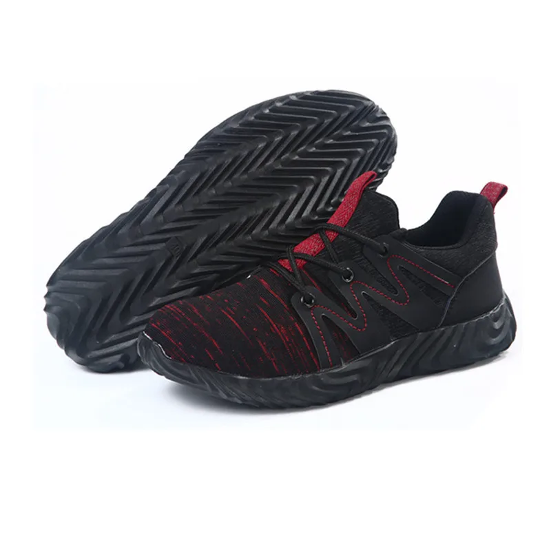 Safety Shoes with Steel Toe Cap Waterproof Safety Sneakers with Reflective Strip Shoe for Construction Weld Work Safety Shoes
