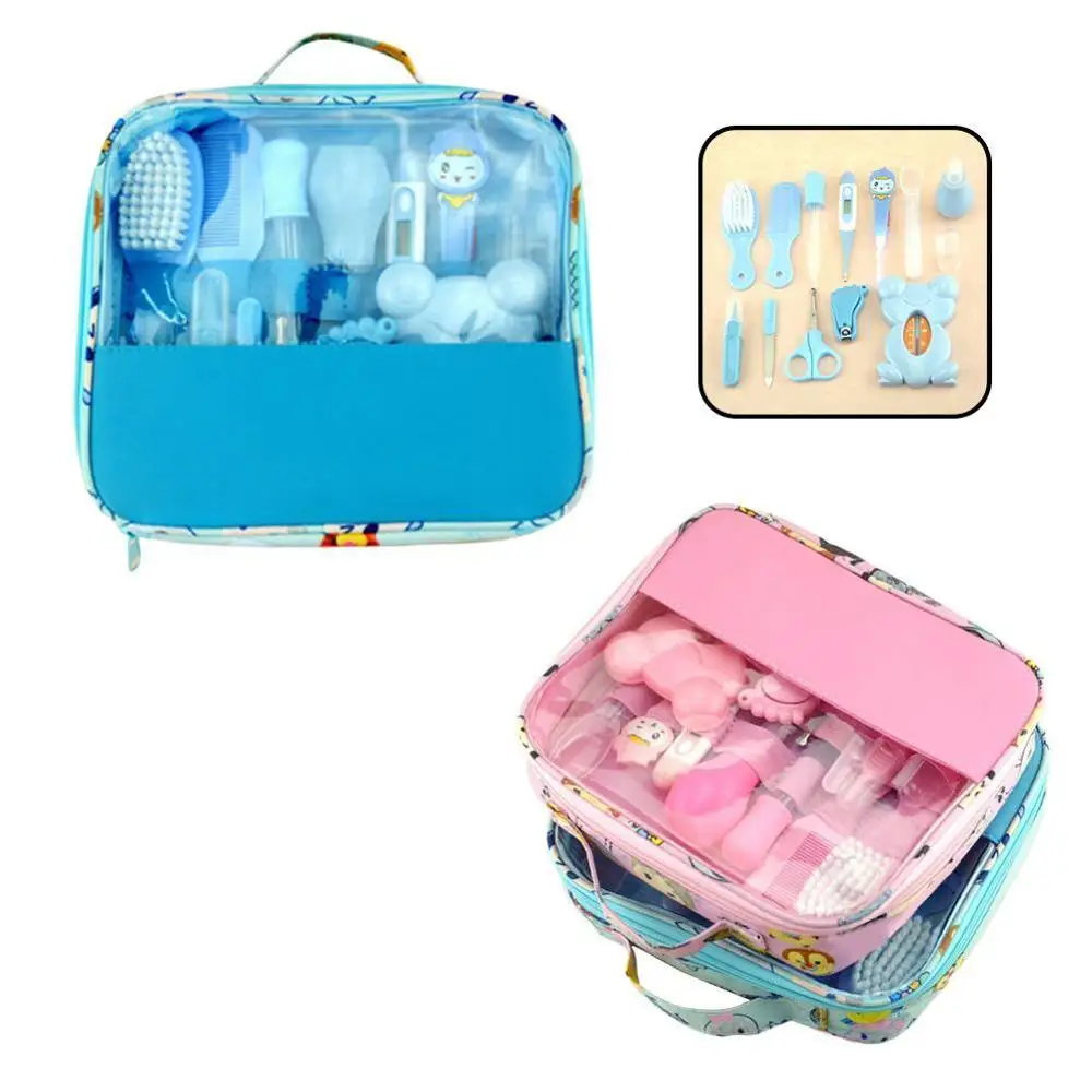 

Multifunction Baby Kid Nail Hair Health Care Thermometer Grooming Brush Kit Kids Nail Hair Health Care Suction Cleaning
