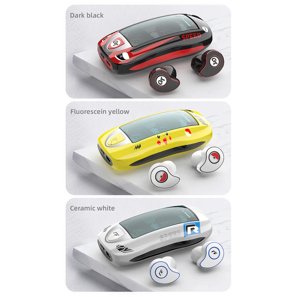 Bluetooth 5 0 беспроводные наушники стерео с шумоподавлением зарядным отсеком