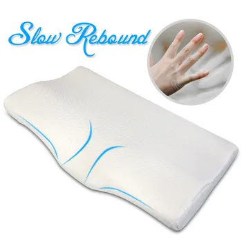 

Memory Foam Orthopedic Pillow Neck protection Slow Rebound Butterfly Shaped Pillow Ergonomi Cervical Bedding Pillow Dropshipping