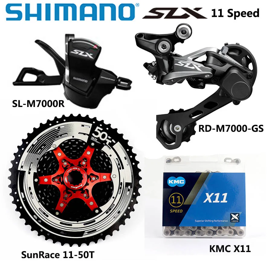 Shimano 1x11 Spd SL-M8000-I RD-M8000 CN-HG701 w// Sunrace CSMS8 11-46T Cassette