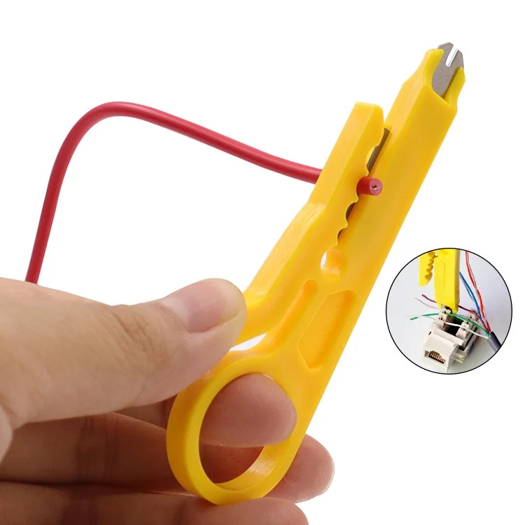 RJ45 Crimping Tool Stripper Plier Cutter Cat5e Connector Lan Cable Tester for Cat5 Cat6a Cat7