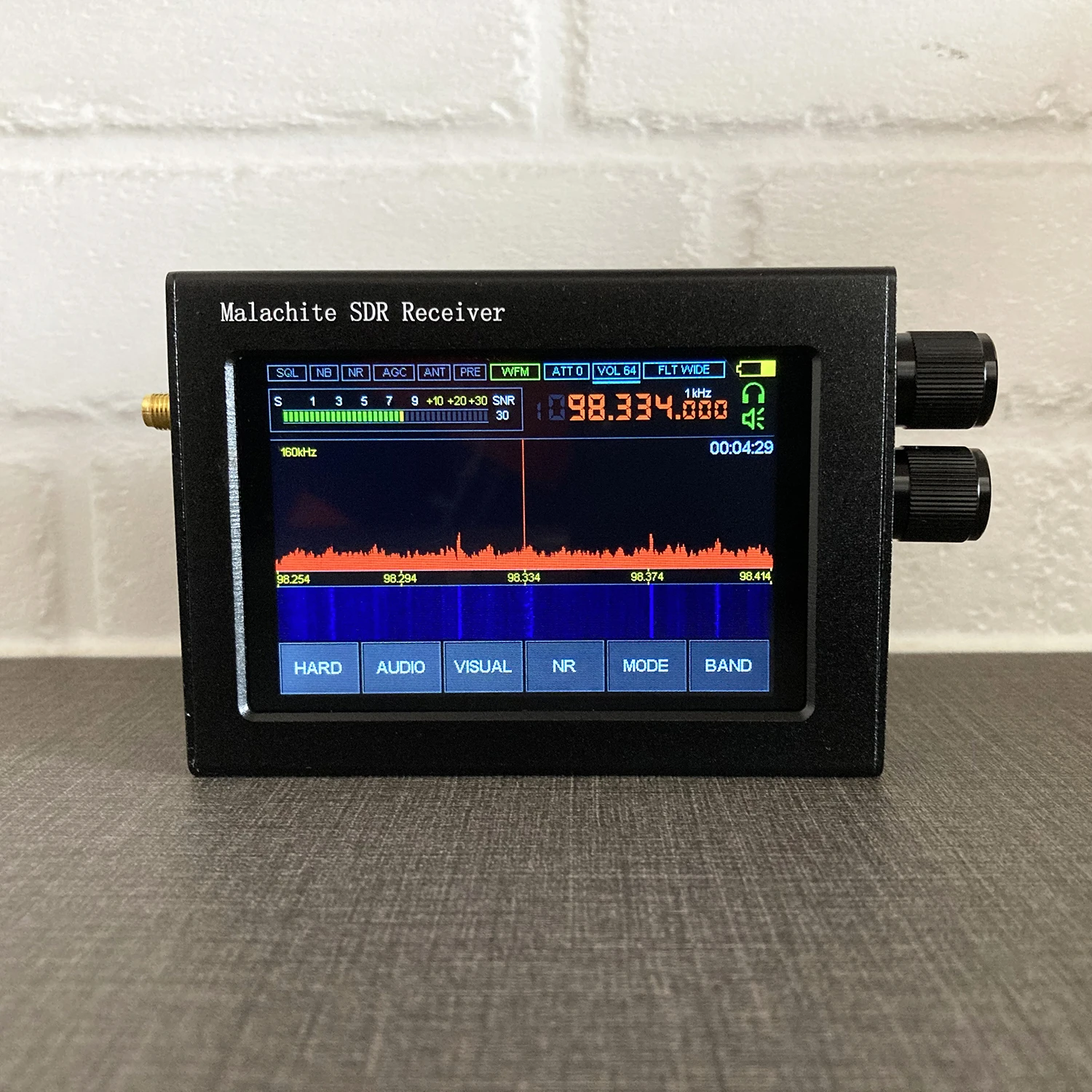 Malachit DSP SDR Empfänger - Kurzwellenradio 50kHz-200MHz Mit Touchscreen