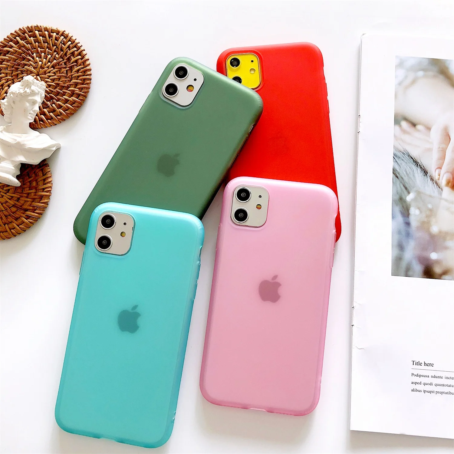 Мягкий латексный чехол для телефона LISCN iphone 8plus 6 S plus XsMax XR 11Pro Max пылезащищенный