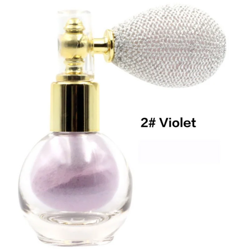 Женский макияж флэш-порошок натуральный спрей блестящая пудра стекло+ металл 70,2 г Китай Squeeze подушка безопасности макияж Q1 - Цвет: B Violet