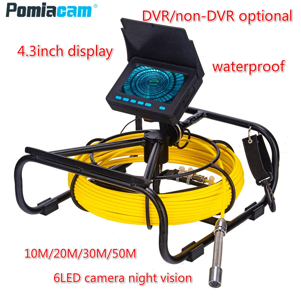 4.3inch Pipeline-Drain-Video-Inspection Camera System  For Piprline Drain Cleaner 8500ma Battery With 6 Led Night Vision