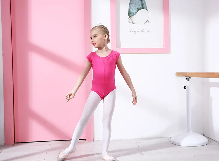 Детская танцевальная балетная Одежда для девочек; балетная юбка для осмотра; кружевная юбка с длинными рукавами; плотная разноцветная