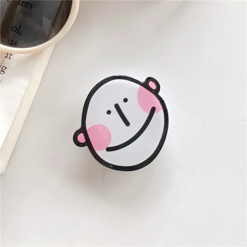 New Hot-selling Universal Cute Cartoon Foldable Mobile Phone Finger Ring Bracket Handle Extend Bracket Accessories For iPhone