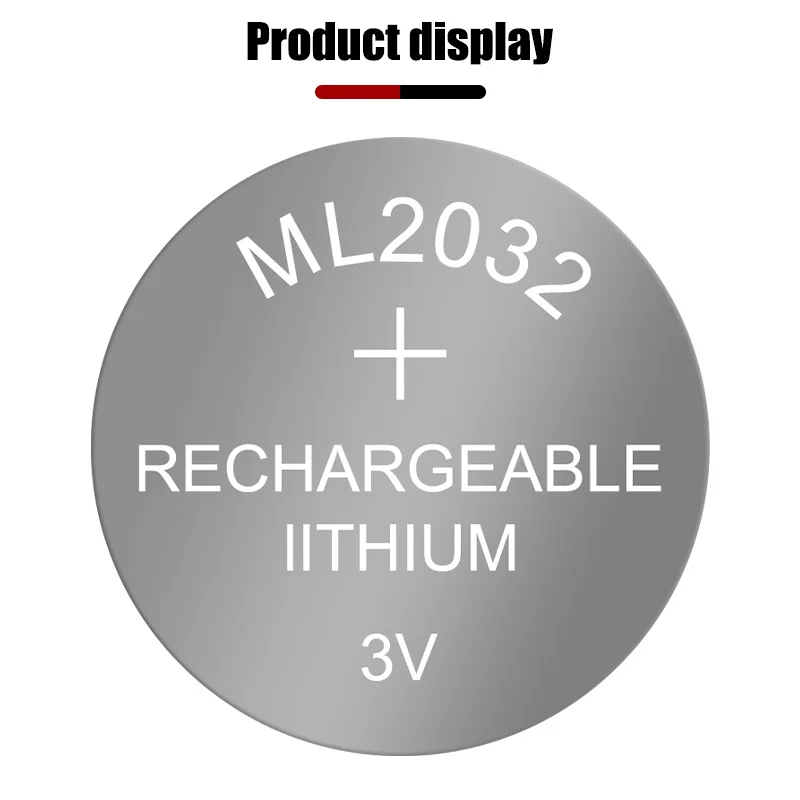 3v Lithium Rechargeable Battery Ml2032 3v Rechargeable Cr2032 Battery