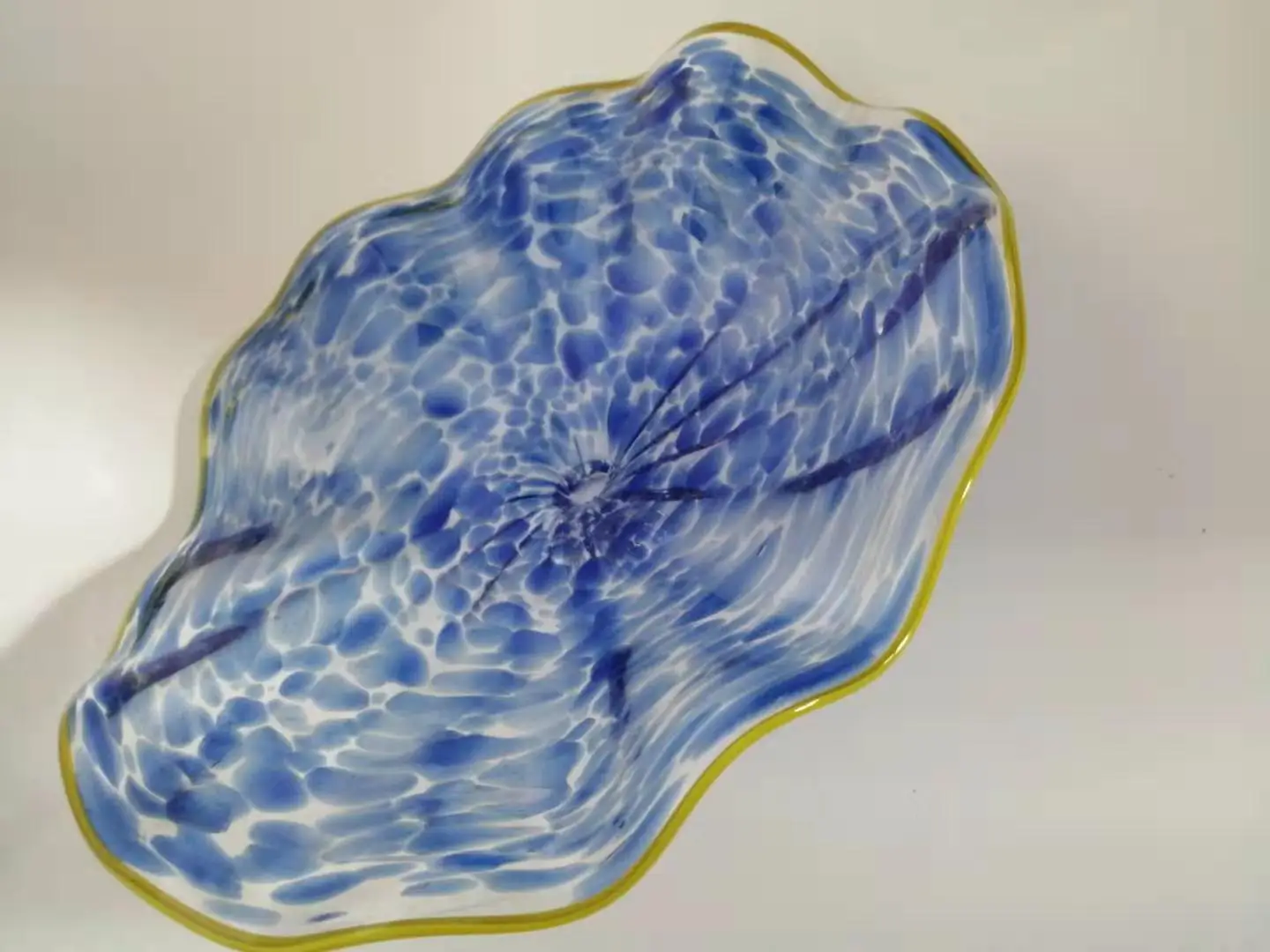 Lâmpada de Parede Flor de Vidro Arte da Parede Vidro Soprado Murano Pendurado Placas Mão 2 Luminárias de parede