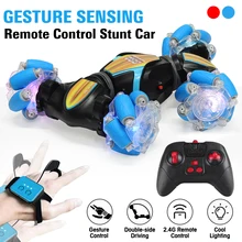 

2.4G 4WD Gesture Sensing Car Remote Control Stunt Car 360° All-Round Drift Twisting Off-Road Dancing Vehicle Kids Toys W/ Lights