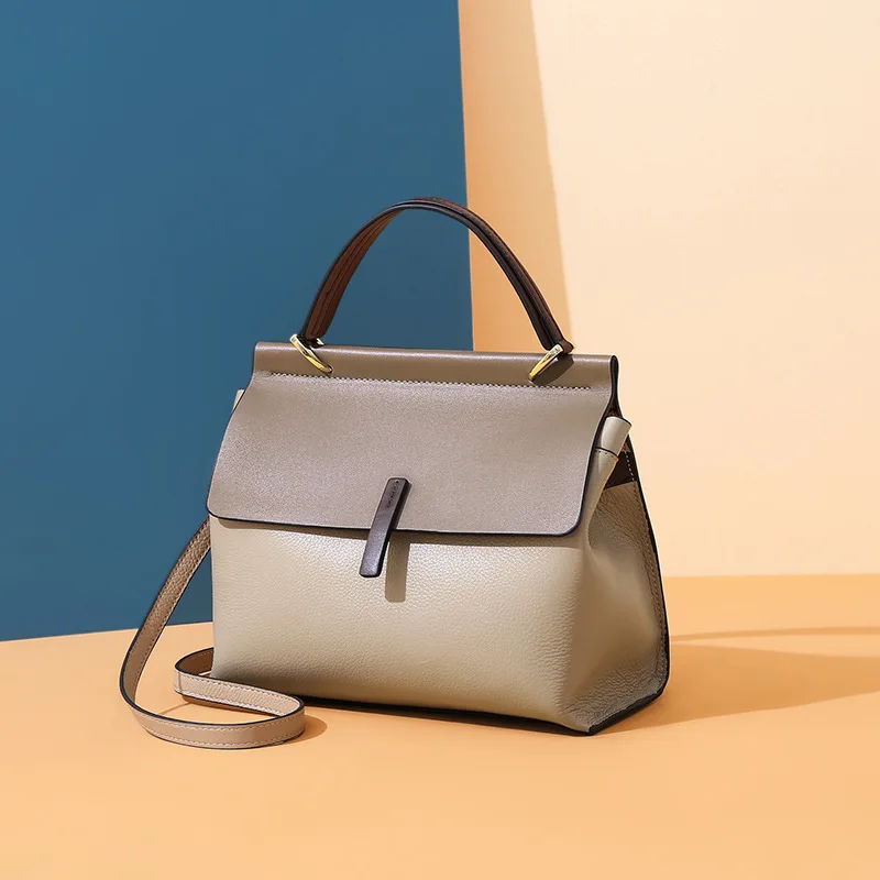 

SENDEFN Woman Handbags Genuine Leather Composite Bag Soft Cowhide Skin Female Shoulder Crossbody High Quality Natural Messenger