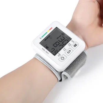 

Sphygmomanometer Automatic Voice Wrist Digital Blood Pressure Monitor Tonometer Meter Wrist LCD Display