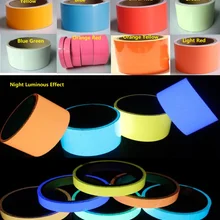 2 см* 10 м ПЭТ светящаяся лента самоклеящаяся лампы дневного света для химической промышленности хранения Предупреждение лента безопасности ночной светящийся настенный Стикеры