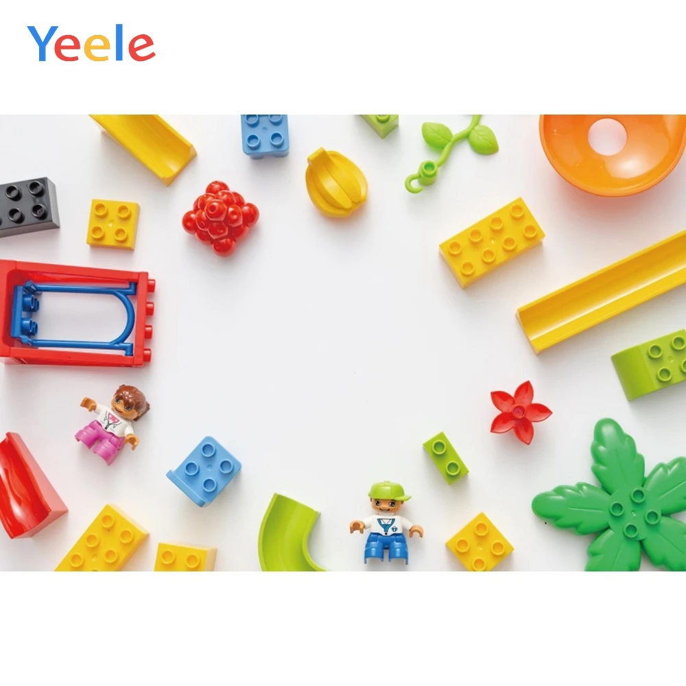 Виниловые фотофоны Yeele для фотостудии вечеринки в честь Дня Рождения Ребенка Lego
