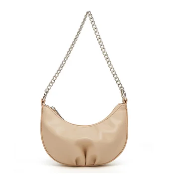

Cessoman Women Fashion Shoulder Bags Casual Totes Summer New Messenger Bag Female Handbag Chain Solid Clutches Shoulder Bags