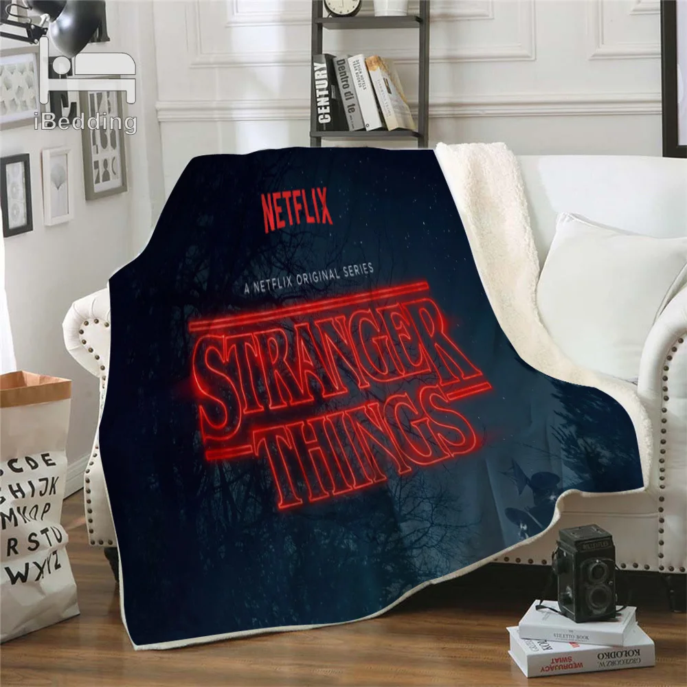 Высокое качество детских странные-вещи премиум-класса плед печати по требованию