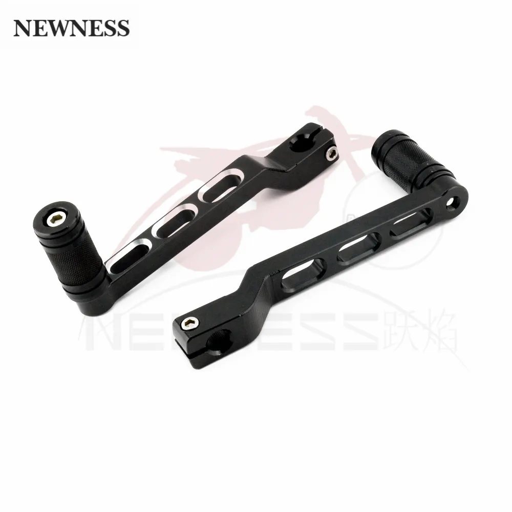 Pedal Heel Toe Gear Shifter Shift Lever Black Knurled Shift Pegs For Harley Softail Touring Electra Road Glide FLHR