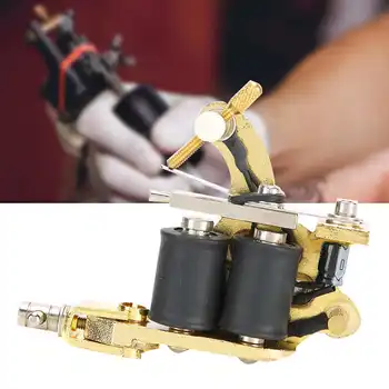 

Professional Alloy Coil Tattoo Machine Strong Motor Liner Shader Cartridge needle Tattoo Machine Gold