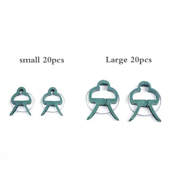 

40Pcs Reusable Garden Plant Fixed Clip Vines Grape Support Fastener Vegetables Flowers Tied Buckle Clamp Greenhouse Bracket