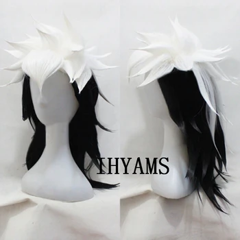 

Fire Emblem Fates Keaton Black Mixed White Synthetic Hair Cosplay Wig + Wig Cap
