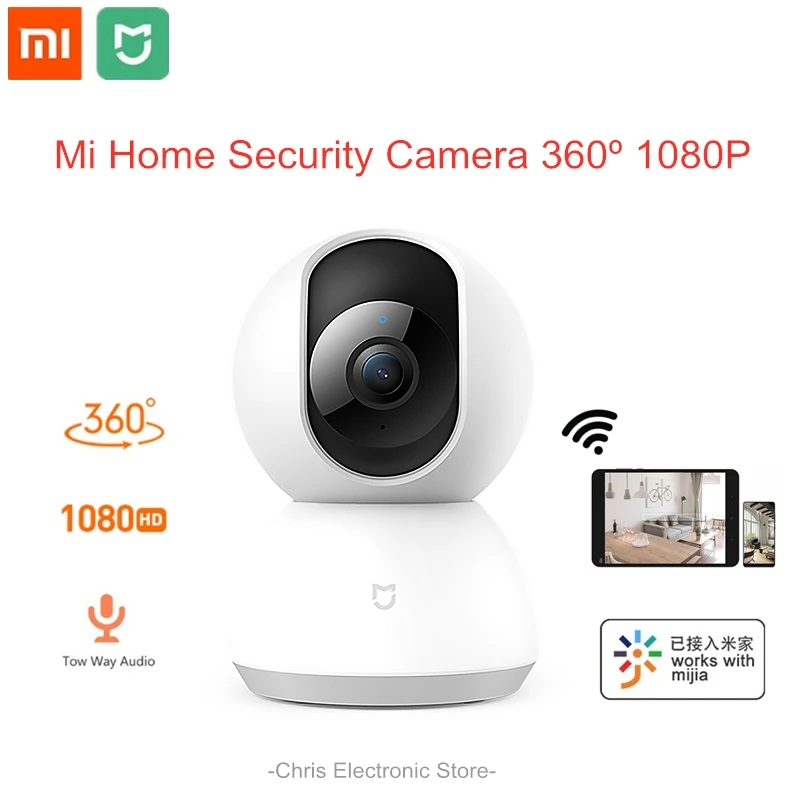 Xiaomi MIJIA, умная ip-камера, веб-камера, 1080 P, WiFi, панорамирование, ночное видение, 360 угол обзора, видеокамера, детский монитор, домашняя камера безопасности