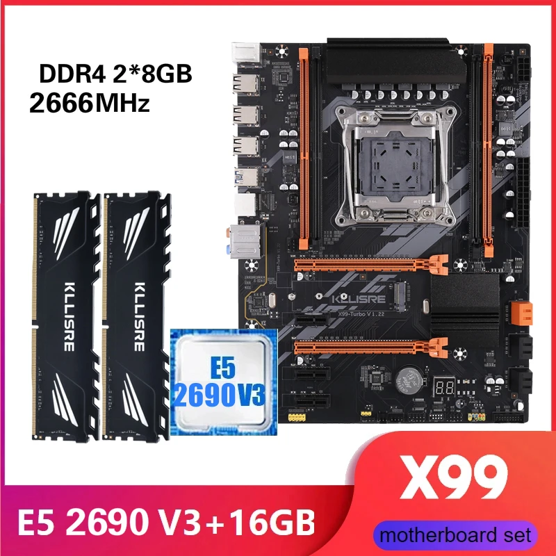 Kllisre X99 D4 Motherboard Combo With Xeon E5 2690 V3 Lga 2011-3 Cpu ...