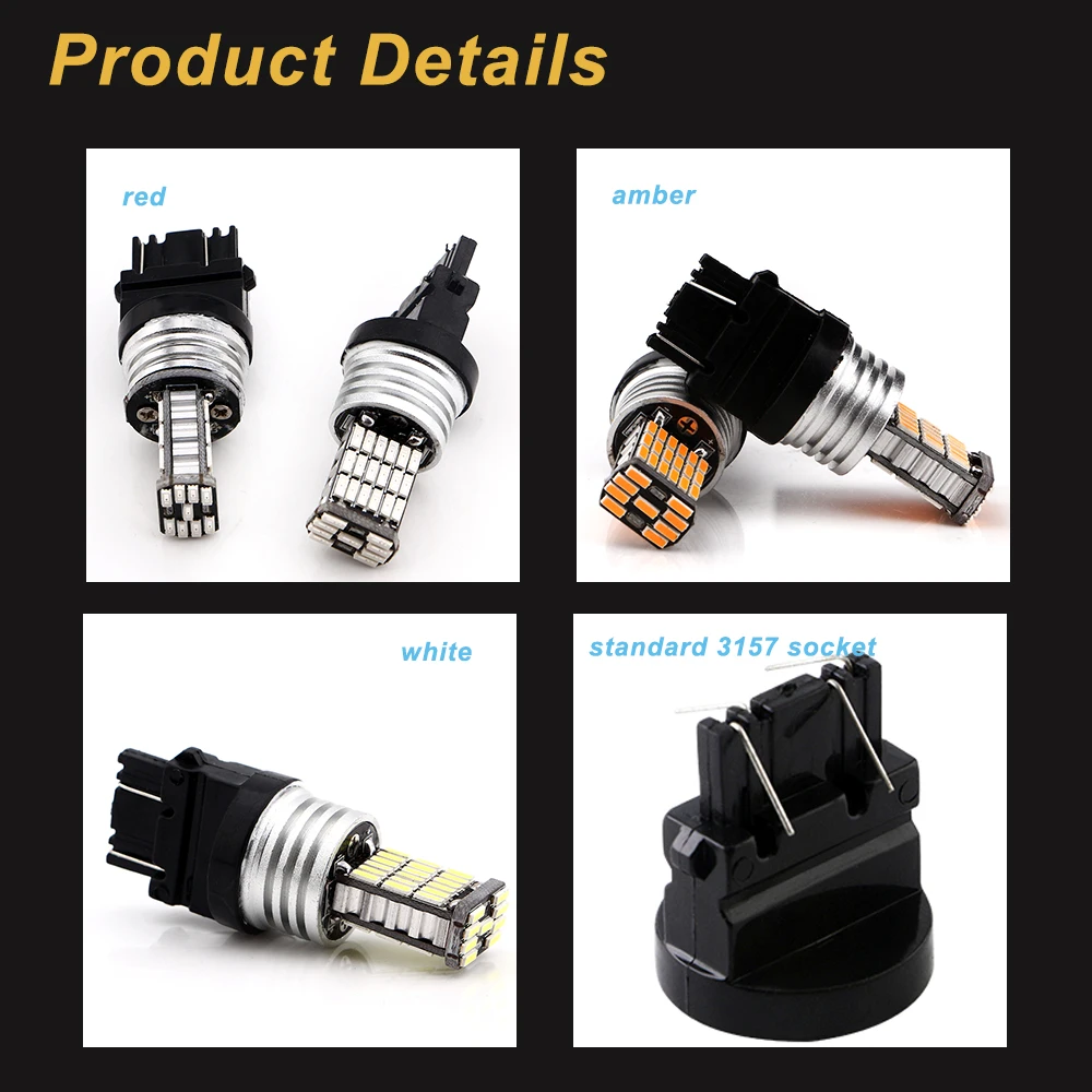 3157 P27/5W T25 3057 4057 4157 LED ڵ , 극ũ   , ĵ  , ؼ  ȣڻ , 12V 4014, 2 