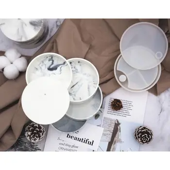 

Handmade Rotating 3-Tiered Tray Jewelry Storage Organizer Mold DIY Box Epoxy Resin Casting Silicone Mold Art Craft Tools